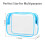 Packism Clear Makeup Bag - Waterproof TSA Approved Toiletry Bag Quart 3