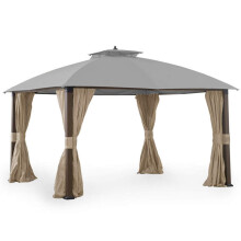 Garden Winds Wymienna pokrywka z baldachimem dla Broyhill Eagle Brooke Ashford Asheville Gazebo - Riplock 350 - Slate Grey - bedzie pasowal tylko