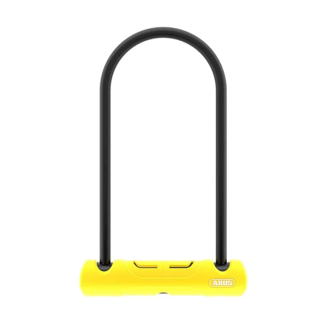 ABUS 402 Round Shackle Bicycle U Lock - 9in/11mm - Yellow - w/ SH34 Br