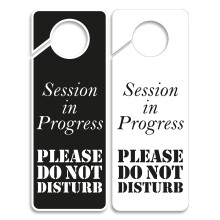 Schilder Session in Progress Bitte nicht st ren von Business Design, 2er-Pack