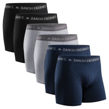 DANISH ENDURANcE 6 Pack Soft cotton Boxer Briefs Stretch Fit Underwea