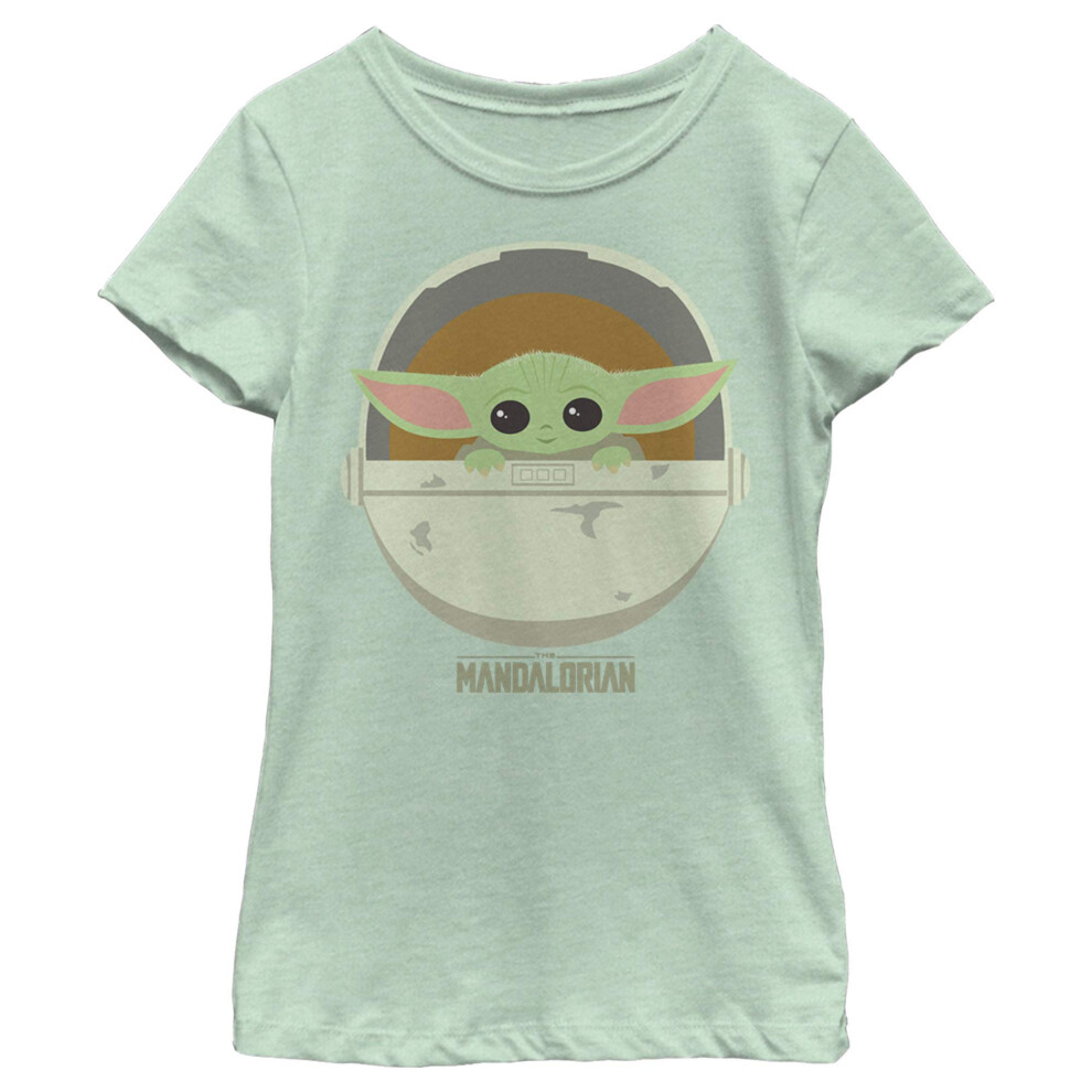 Girl's Star Wars: The Mandalorian The Child Cartoon Art Bassinet T-Shi