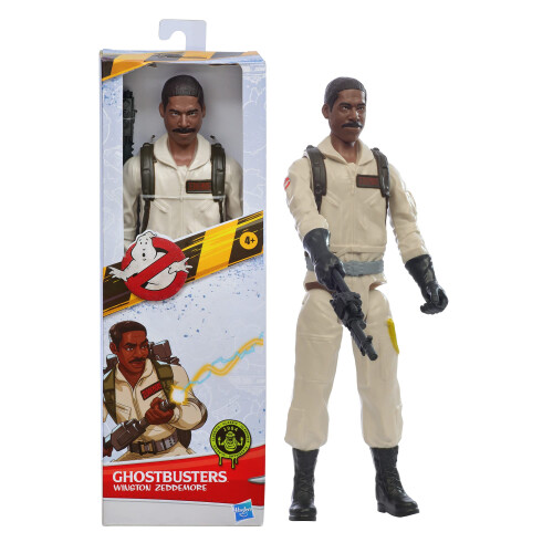 Hasbro GHOSTBUSTERS WINSTON ZEDDEMORE Toy de 12 polegadas em escala de 12 polegadas 1984 Figura de a      o com Proton Blaster Acessory Kids Idades de 4 ano 1