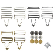 DGOL 6 seturi Catarame cu suspensie de 2 inchi ?i catarame generale Tri-Glide 3 culori cu 9 seturi de nasturi de cupru Set complet