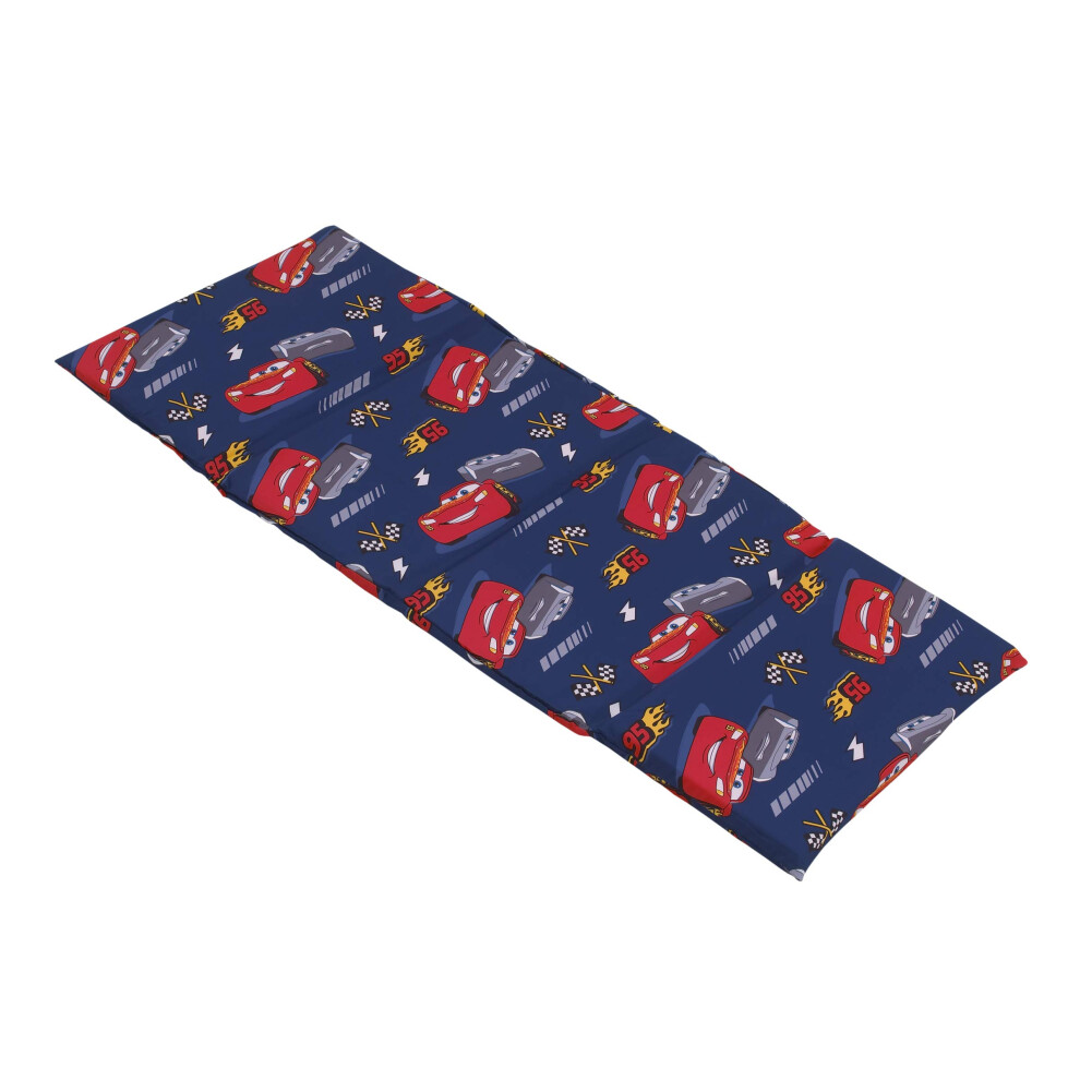 Drap de sieste pour enfant d'   ge pr   scolaire Disney Cars bleu marine et rouge