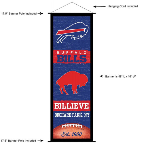 Buffalo Bills Banner en Scroll Sign 1