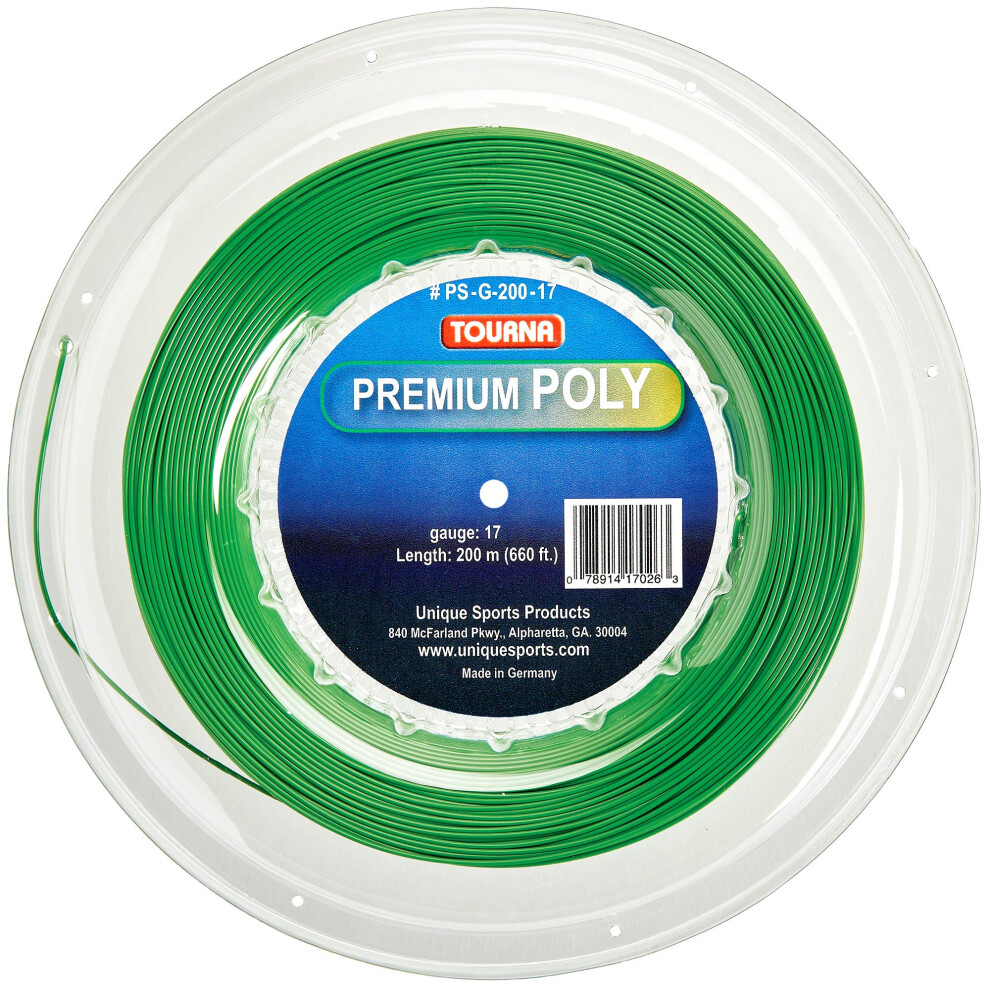 Cordage De Tennis Durable Tourna Premium Poly Vert-image
