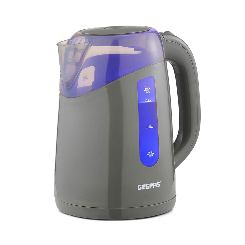 Geepas 2.2kW Grey Illuminating Electric Kettle Boil Dry Protection-image-OPC-PCJGGR7-NEW