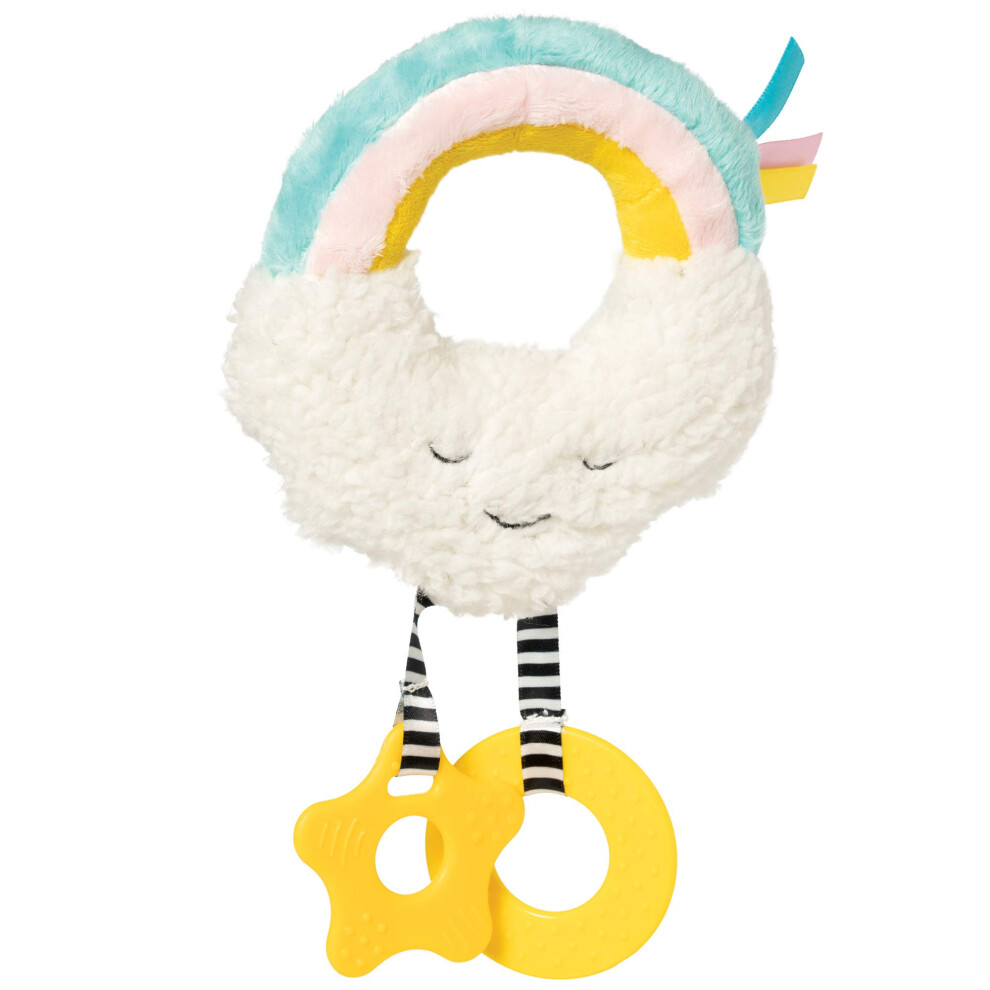 Manhattan-Spielzeug Manhattan Toy Cherry Blossom Days Cloud Baby Circle Rattle With Crinkle Paper And Teethers