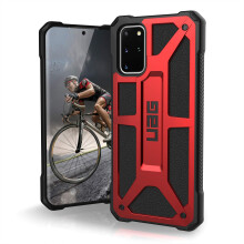 Urban Armour Gear UAG Samsung Galaxy S20 Plus Case [6,7-calowy ekran] Monarch [Crimson] Rugged odporna na wstrzasy wojskowa oslone ochronna przet