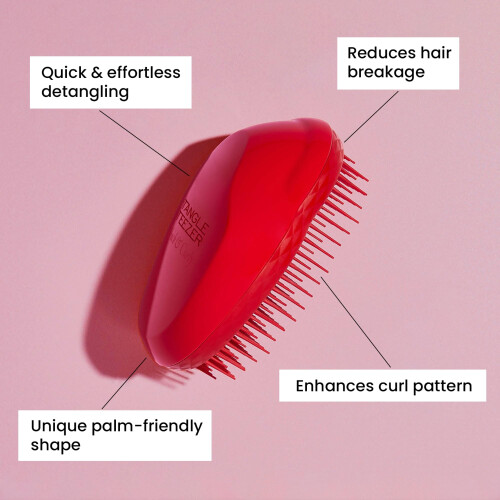 Tangle Teezer Spazzola Tangle Teezer Original per Capelli Ricci e Spessi, Salsa Rossa 2
