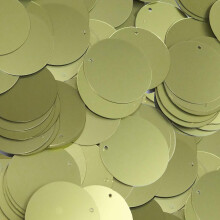 40mm Sequins Olive Green Matte Metallic Medium Top Hole Made in USA