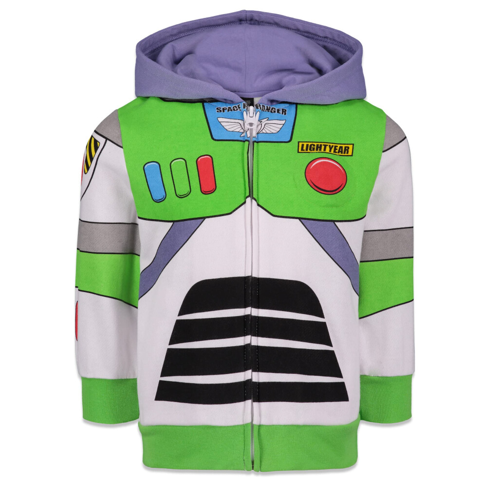 Disney Pixar Toy Story Buzz Lightyear Little Boys Fleece Zip Up Hoodie
