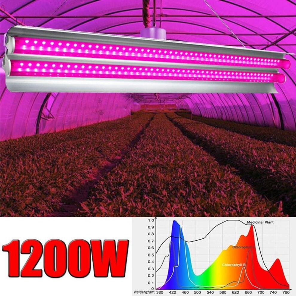(US Plug) 1200w Led Grow Light Full Spectrum Grow Lights For Indoor Plants Greenhouse Hydroponic Grow Lights