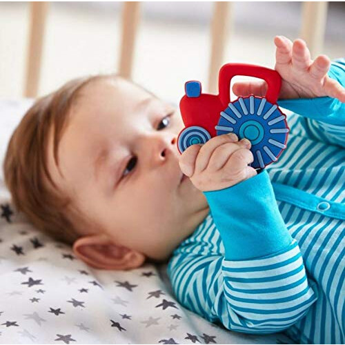 HABA Tractor Silicone Teether 1