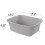 Sandmovie 18 Quart Πλαστική Λεκάνη, Ρηχή Πλαστική Λεκάνη, 3 Συσκευασίες, Γκρι 4