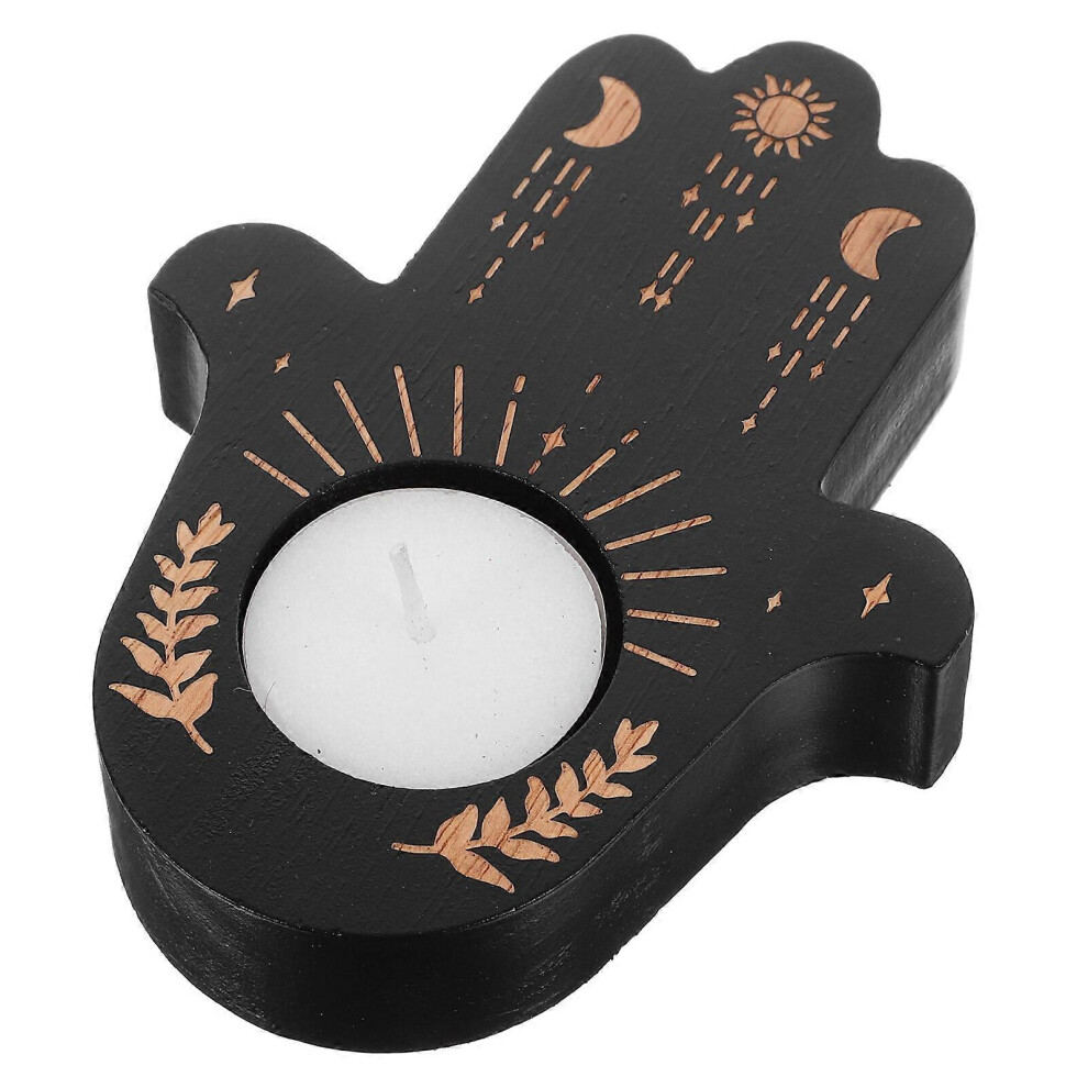 Kricely (As Show, One Size) Diwali Tealight Holder Wooden Tealight Holder Table Centerpiece Tealight Holder