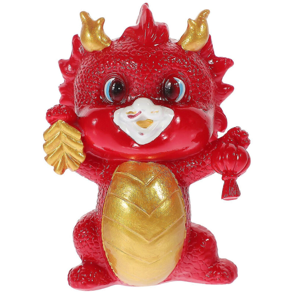 Kricely (9.50X7.00x7.00cm, One Size) Dragon Ornament Car Dashboard Dragon 2024 Dragon Craft Chinese Zodiac New Year Figurine