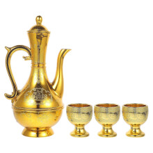 (As show, One size) 1 Set Buddhist Sacrifice Cup Vintage Ritual Offering Water Cups Wine Kettles