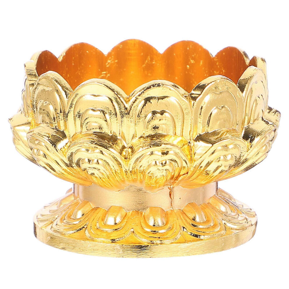 Kricely (As Show, One Size) Lotus Style Candle Holder Desktop Candle Stand Butter Lamp Holder For Home Temple
