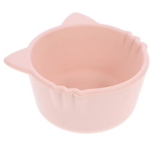 (As show, One size) Silicone Food Bowl Cartoon Suction Silicone Food Container Complementary Food Dish for Kids
