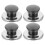 (As show, One size) 4pcs Teapot Flute Lid Handles Teapot Whistle Replacement Lid Knobs Kitchen Gadgets 1