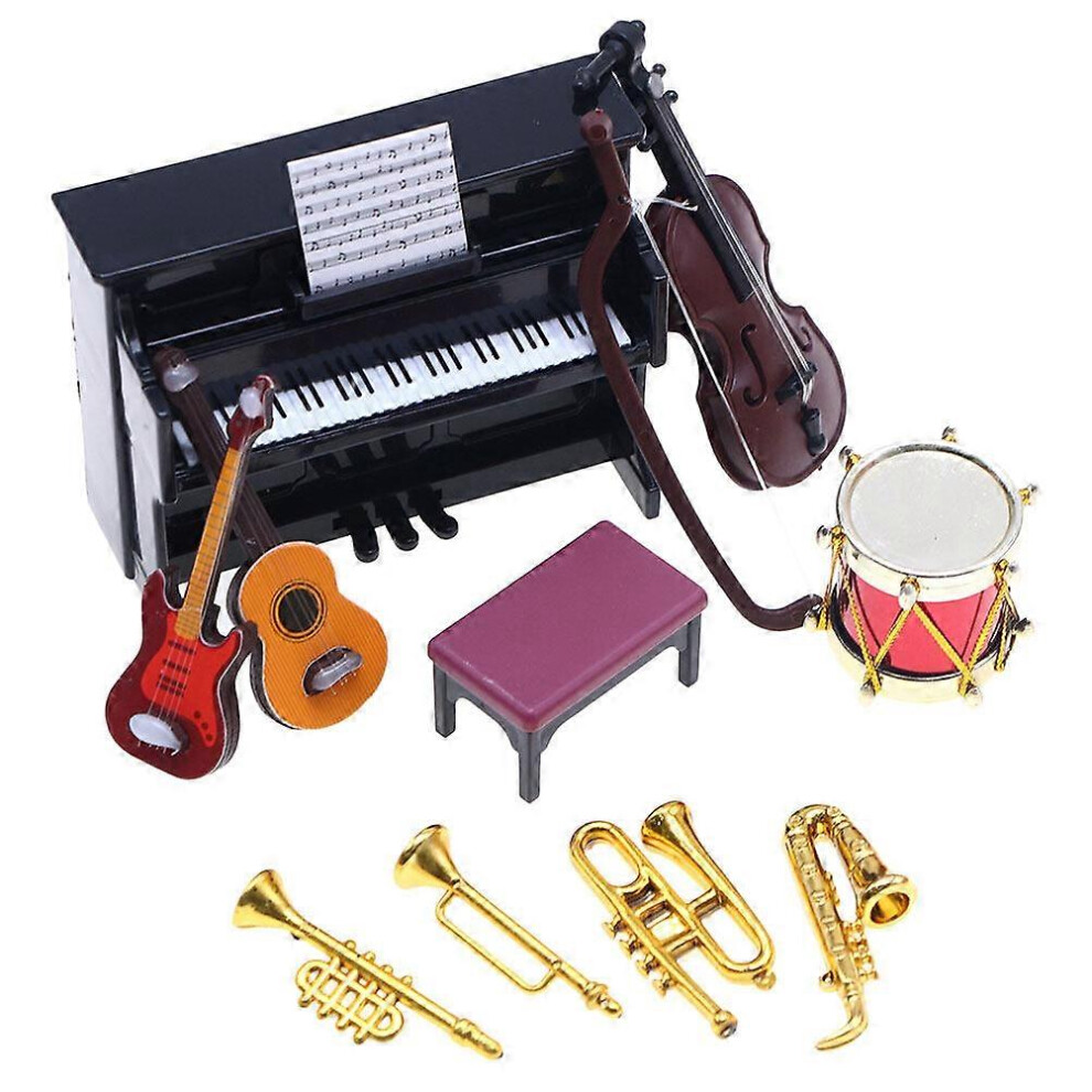 Kricely (As Show, One Size) 1 Set Of Doll House Instrument Prop Doll House Instrument Decoration Mini Scenes Layout Props