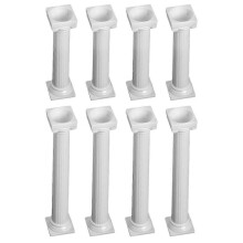 (As show, One size) 8pcs DIY Cake Pillars Cake Support Tiered Cake Supports Rods for Wedding Party