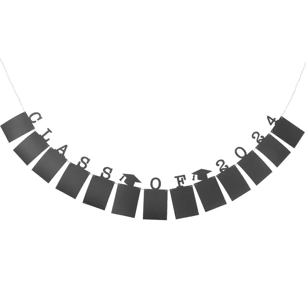 Kricely (As Show, One Size) 1 Set Graduation Class Of 2024 Banner Graduation Bunting Background Photo Prop For Graduation