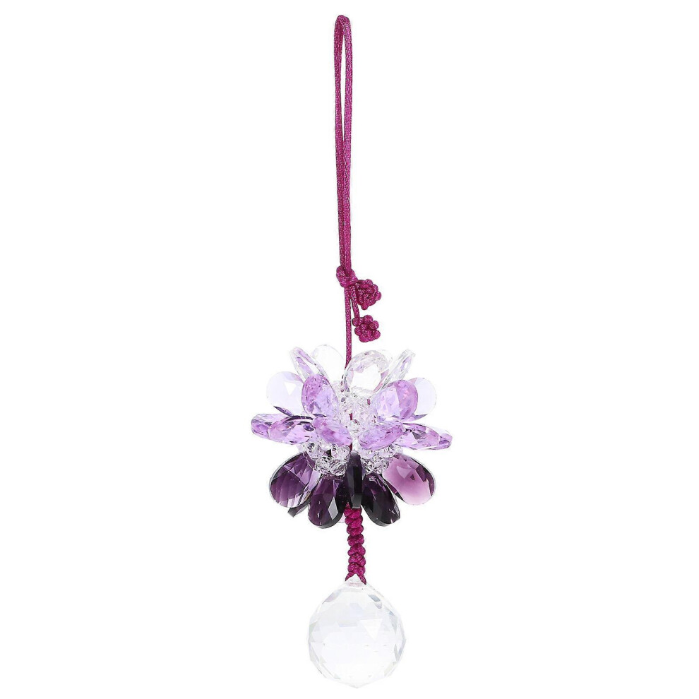 Kricely (As Show, One Size) Car Hanging Pendant Rearview Mirror Crystal Hanging Ornament Car Interior Decor