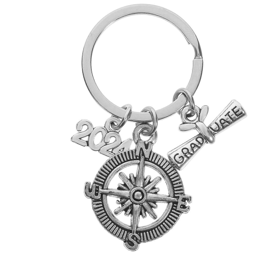 Kricely (As Show, One Size) Graduation Key Ring 2024 Graduation Key Ring Handbag Backpack Key Chain Pendant
