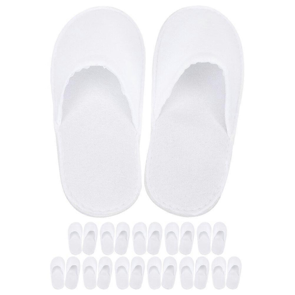 Kricely (As Show, One Size) 12 Pairs Of Disposable Hotel Slippers Anti-Skid Slippers Comfortable Spa Slippers Guest Slippers