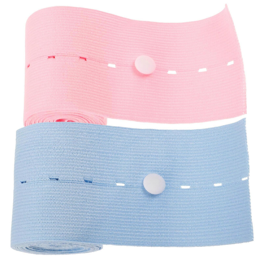 (As show, One size) 2Pcs Fetal Monitor Heartbeat Belt Elastic Fetal Heart Monitoring Fixing Strap Adjustable Monitoring Band-image-OPC-PG96QWC-NEW