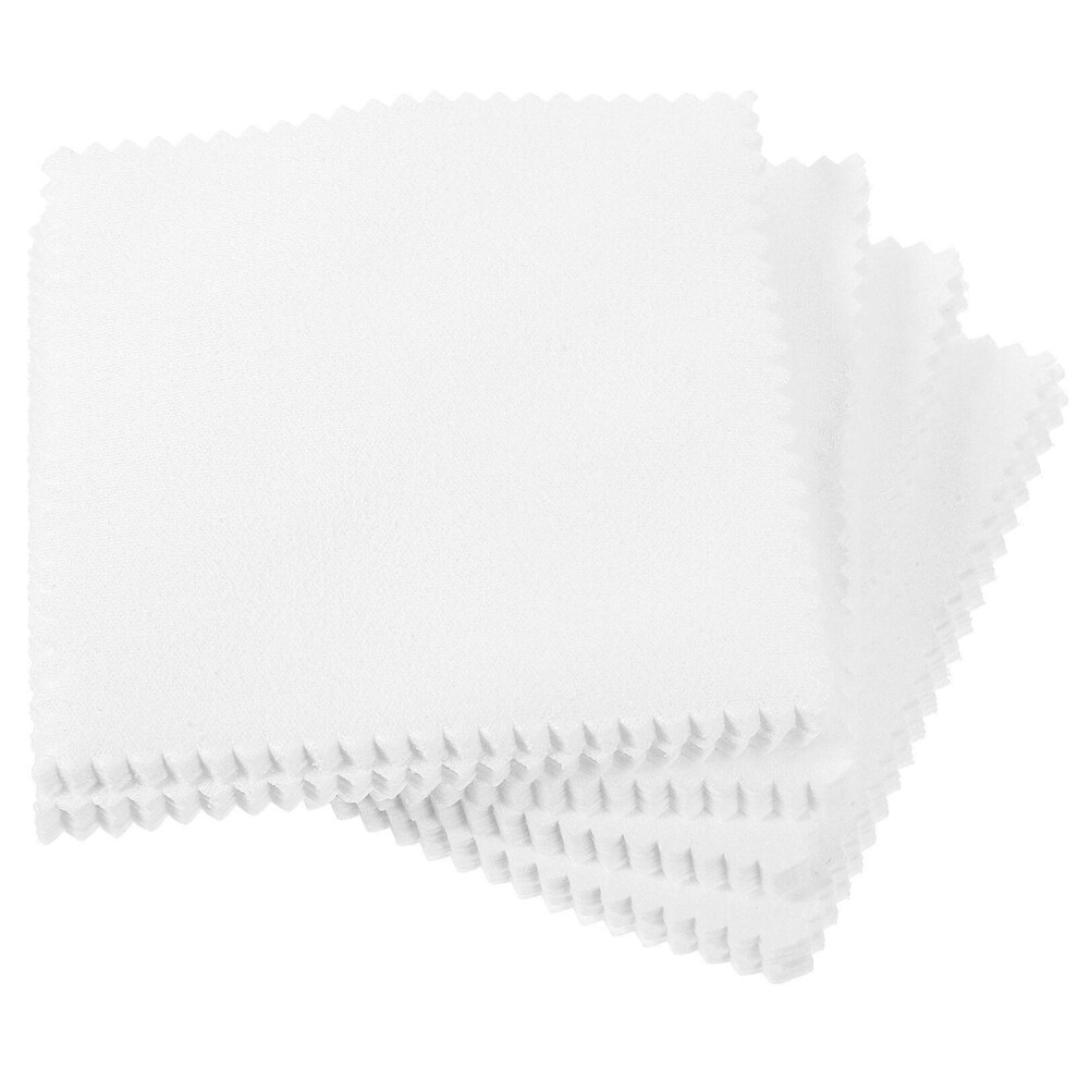 Kricely (As Show, One Size) 50Pcs Jewelry Cleaning Cloth Lens Polishing Cloth Supply For Screen Eyeglasses Jewelry