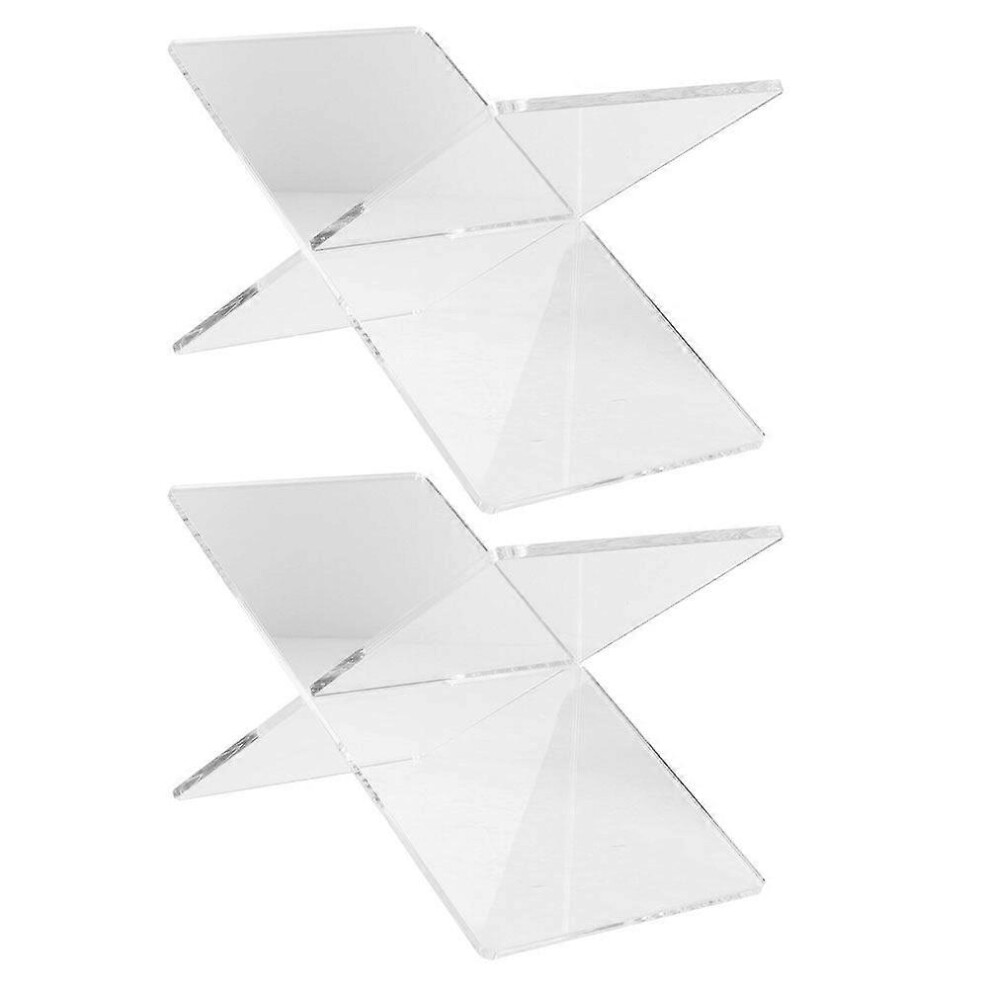 Kricely (As Show, One Size) 2Pcs Desktop Book Holder Decorative Book Stand Student Reading Rack School Reading Holder