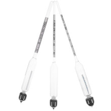 (As show, One size) 3pcs Hydrometer Alcohol Meter Liquor Wine Tester Wine Meter Glass Thermometer Wine Measure Tool