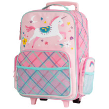 Stephen Joseph Kids Classic Rolling Luggage Pink Unicorn One Size