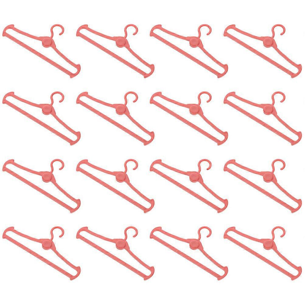 Kricely (, One Size) 60Pcs Miniature Doll House Hangers Min Clothing Hanger Models Hanging Clothes Hangers Orange