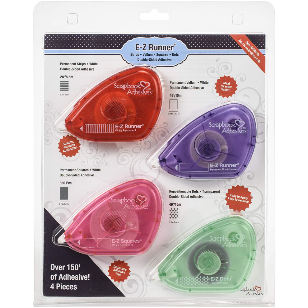 Scrapbook Adhesives By 3L Adhesive Dispenser Value Pack Mixed