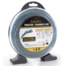 En Anleolife 1-pund tung tullvriden 0,095-tums-393-ft Dual Core String Spiral Trimmer Line Donut med bonuslinjen Cutter