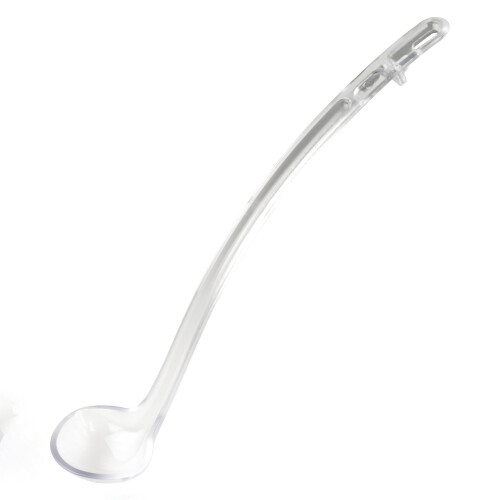 Winco 13 """" Ladle 3/4oz Clear PC Curba