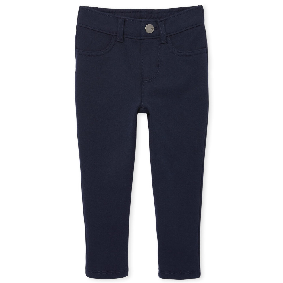 The Children's Place Dziewczynki I Maluchy Ponte Knit Pull On Jegginsy Jeansy Tidal Single 2T Us-image