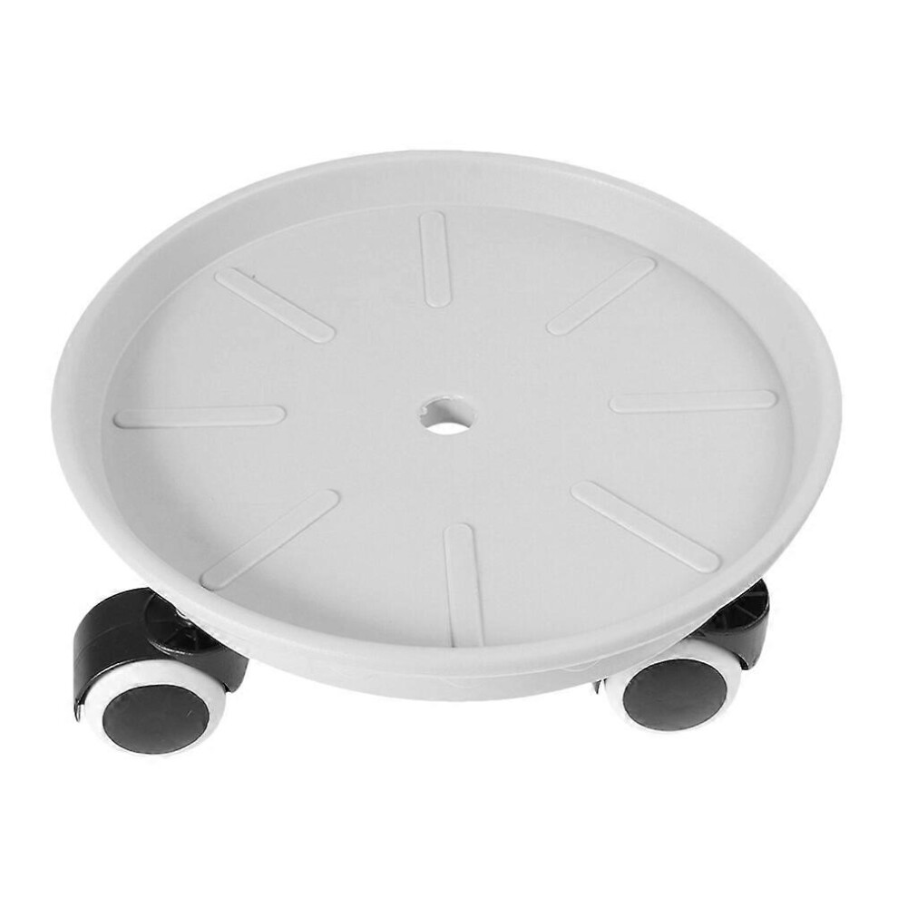Kricely (Picture 1, One Size) Plastic Planter Stand Gardening Pot Tray Plastic Gardening Flowerpot Base Rolling Plastic Tray For Plants