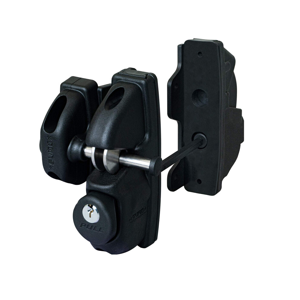 Lockey Usa Lockeyusa Sumo Sgl-Ds Double Sided Gravity Gate Latch Blac 831469008265