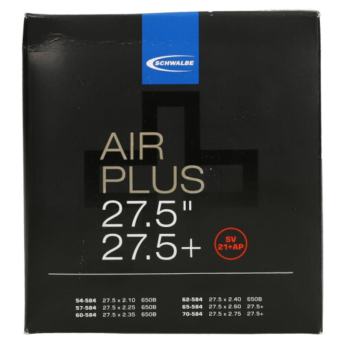 SCHWALBE SV21+AP AIR Plus Σωλήνες, Μαύρο, 54/70-584