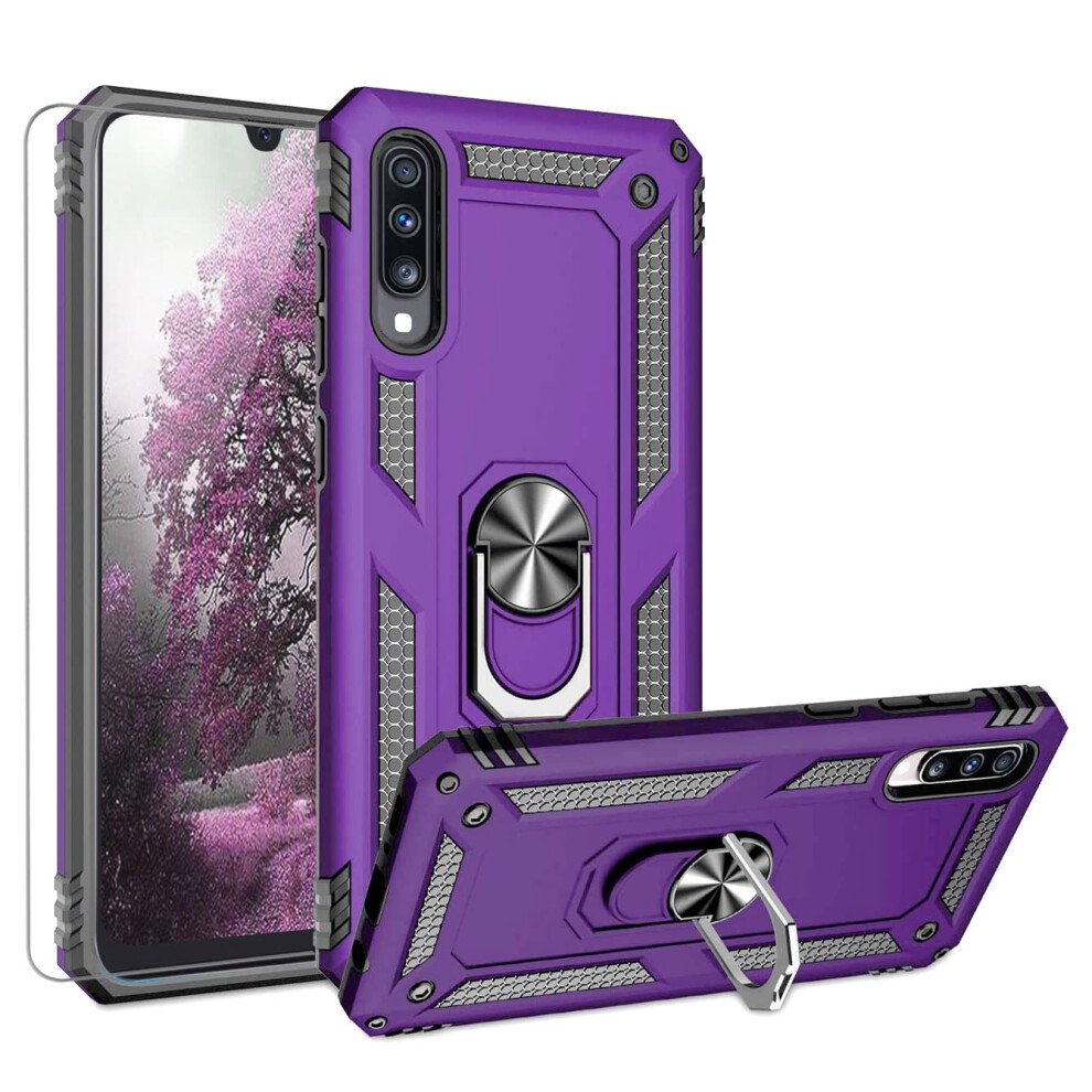 Coque Tjs Compatible Avec Samsung Galaxy A50 2019 Avec Verre Tremp-image