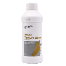 Mont Marte Premium Textura alba Gesso 16.9oz (500ml) Potrivit pentru acrilic vopsea de vopsea creioane de culoare pasteluri grafit ?i carbune