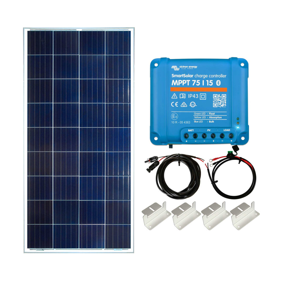 Victron 150W Solar Panel Kit Battery Charging Mppt Controller Z-Brackets K5 673658478646