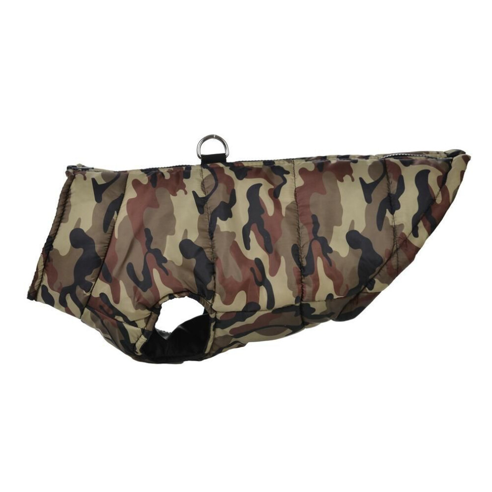 (green, 3XL) Camouflage Dog Clothes For Large Dogs Jacket Waterproof Golden Retriever Coat With D Ring Winter Warm Pet Costume French Bulldog German Shepherd