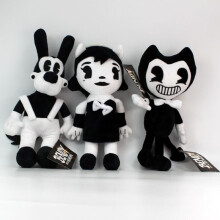 (3pcs) Bendy e la macchina d'inchiostro peluche bambola figura giocattolo nero bianco Alice Boris giocattolo regalo